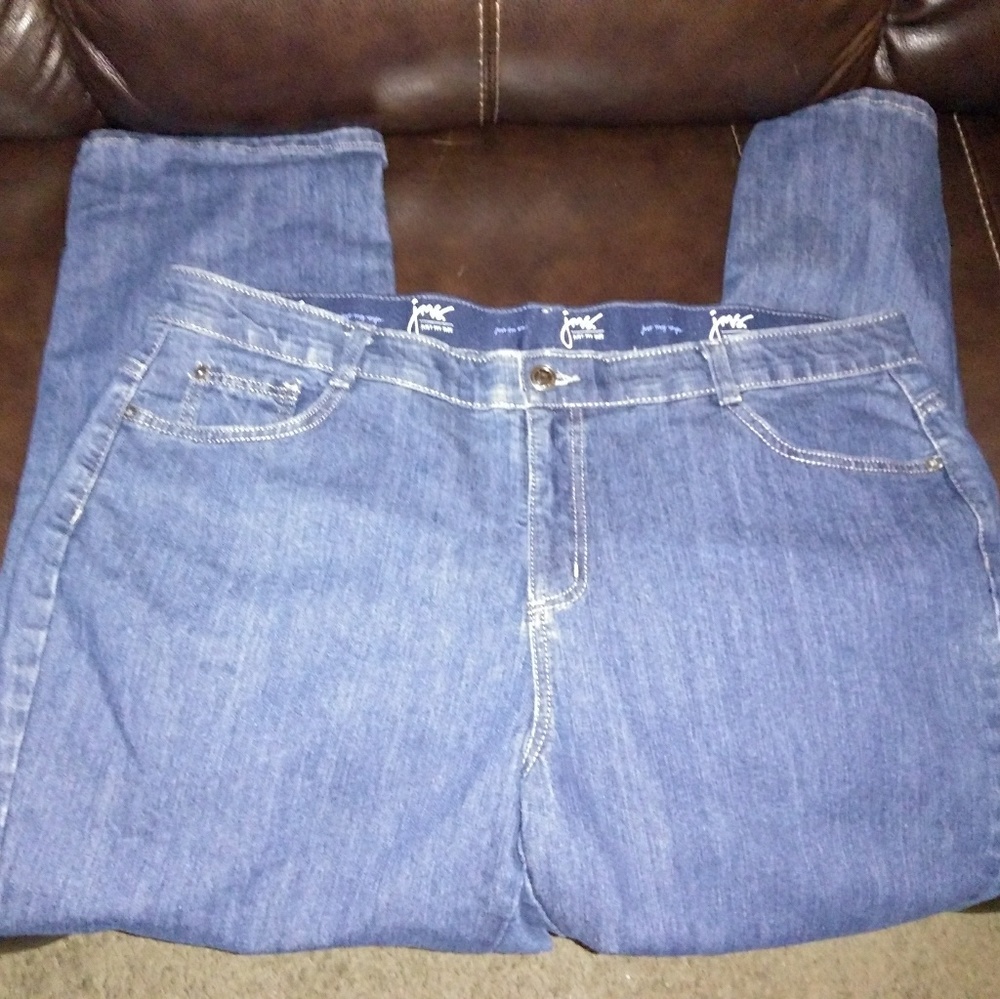 Just My Size Sz 22 Average length Blue Jeans